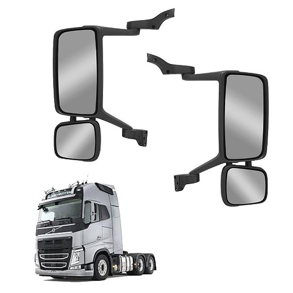 Espelho c Auxiliar Volvo FM 2015 2016 2017 c Desemb Elétrico