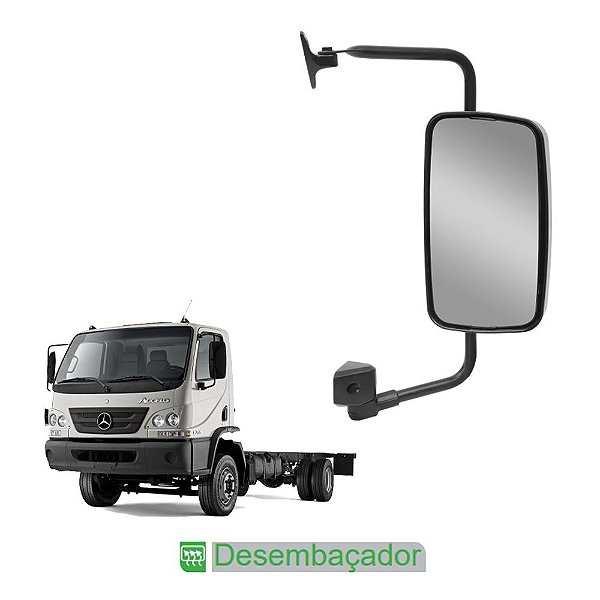 Espelho p Mercedes-Benz Accelo I Convexo c Desembaçador LD
