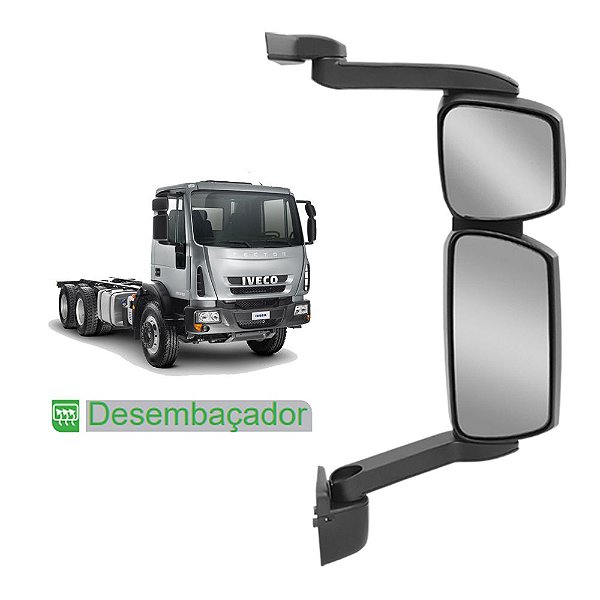 Espelho Retrovisor p Iveco Cursor Convexo c Desembaçador LD