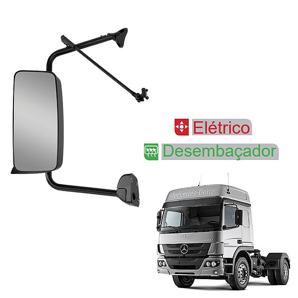 Retrovisor p Mercedes-Benz Axor com Desembaçador Elétrico LE