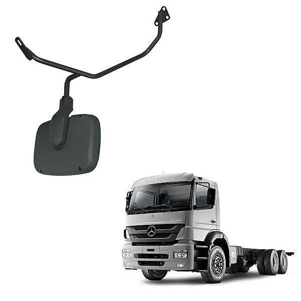 Espelho Auxiliar Frontal p MB Atego Axor Cab Baixa até 2011