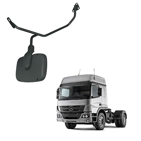 Espelho Auxiliar Frontal Convexo para MB Atego Axor Cab Alta