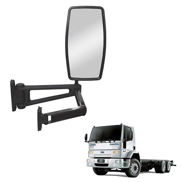 Retrovisor para Ford Cargo 2422E 2428E até 2009 Plano LD