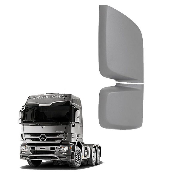 Capa Externa Cinza Espelho Retrovisor MB Actros 2016/2020 LD