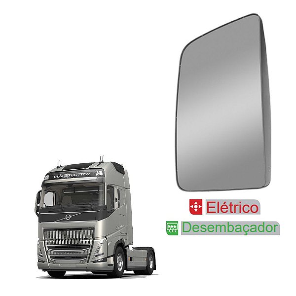 Retrovisor p Volvo FH 2015 a 2021 LE c Desembaçador Elétrico