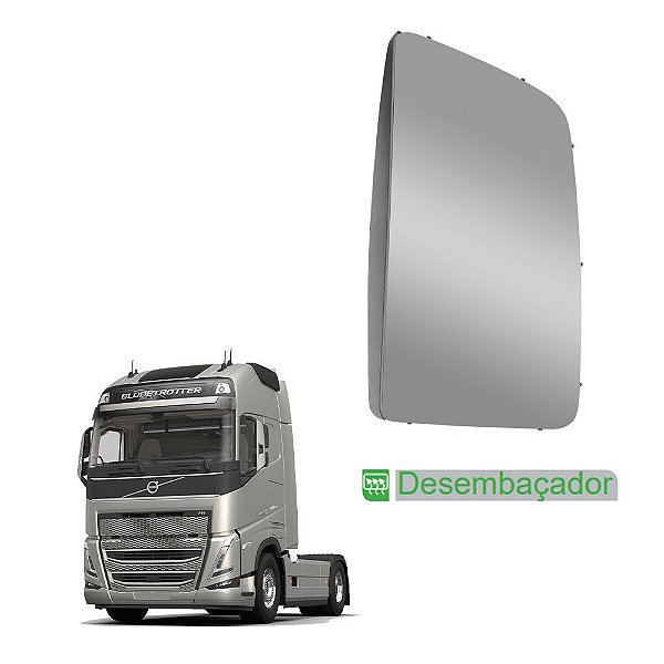 Vidro c Base Retrovisor Volvo FH 2015 2016 LD c Desembaçador