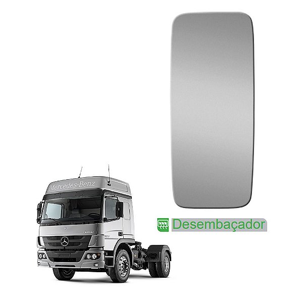Base c Vidro Retrovisor p Axor Atego 2014 LD c Desembaçador