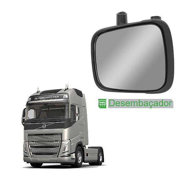 Retrovisor Auxiliar p Volvo FH FM 2012 2013 2014 LE c Desemb