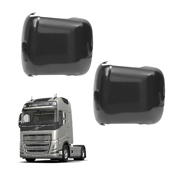 2 Capa Espelho Retrovisor Auxiliar p Volvo FH FM 2010 2011
