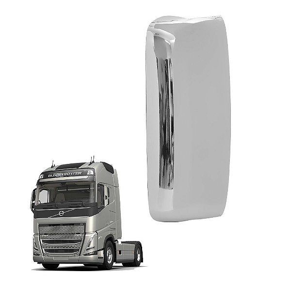 Tampa Espelho Retrovisor p Volvo FM 2018 2019 2020 Cromada