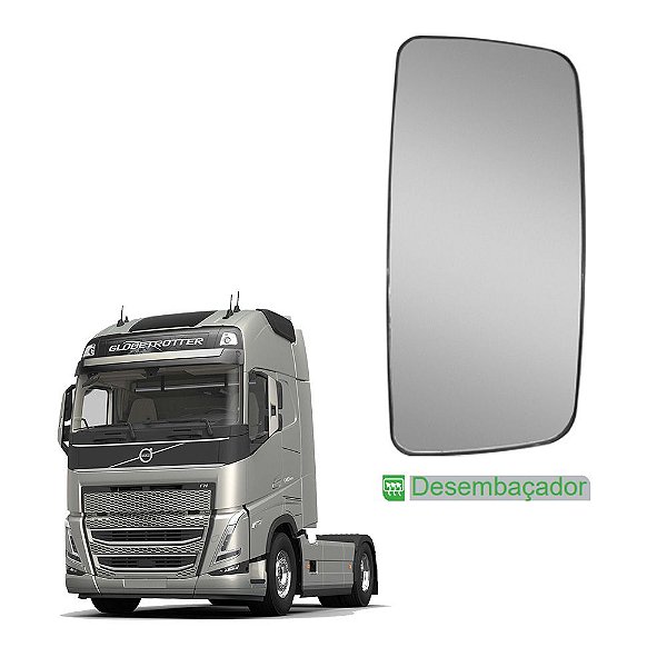 Base c Vidro Retrovisor p Volvo FH 2010 /2014 c Desembaçador