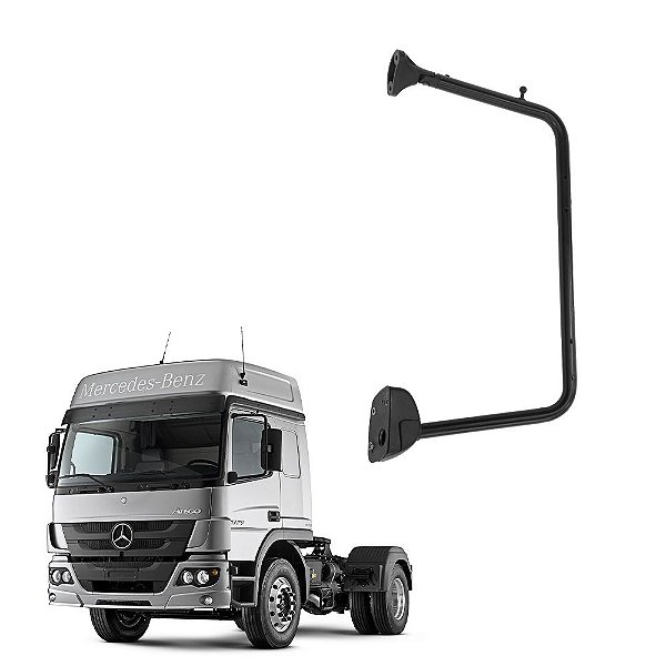 Braço Espelho c Auxiliar p MB Axor Atego 2016 2017 2018 LE