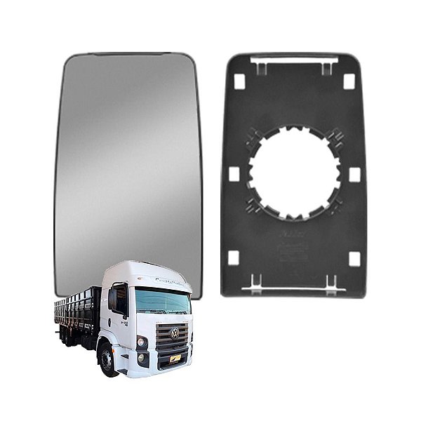 Base c Vidro Retrovisor VW Constellation 19.320/19.370 Plano