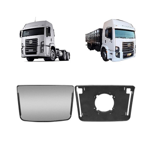 Vidro c Base Retrovisor para Cargo Euro 3 2012 Convexo Menor