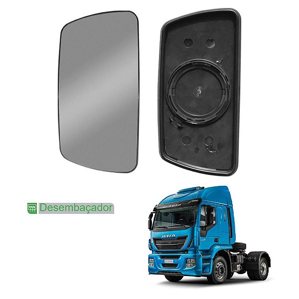 Vidro c Base Retrovisor para Stralis Convexo c Desembaçador