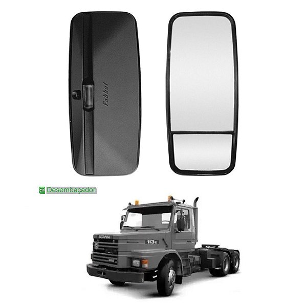 Espelho Retrovisor Convexo para SC T/R 112 113 LE c Desemb