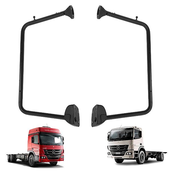 Par Braço Espelho Retrovisor p MB Axor Atego 2014/2021 28mm