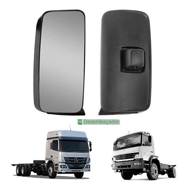 Par Espelho p Mercedes Axor Atego 2007 a 2013 c Desembaçador