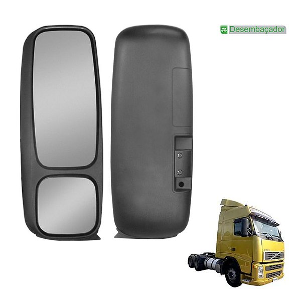Espelho p Volvo FH/FM 2009 Bifocal Convexo c Desembaçador LD