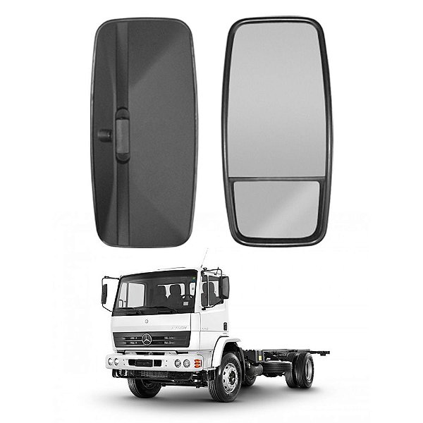 Espelho Retrovisor p MB Euro 3 2000/2011 Euro 5 Convexo LD