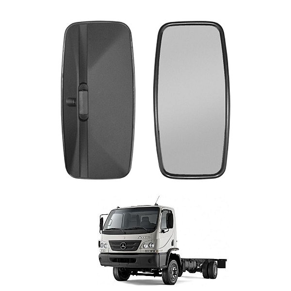 Retrovisor p MB Atron 1719/2423/2729 Plano sem Desembaçador
