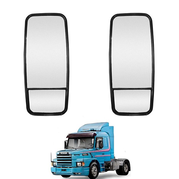 Espelho Retrovisor Bifocal p SC T/R 113 142 143 Plano LD LE