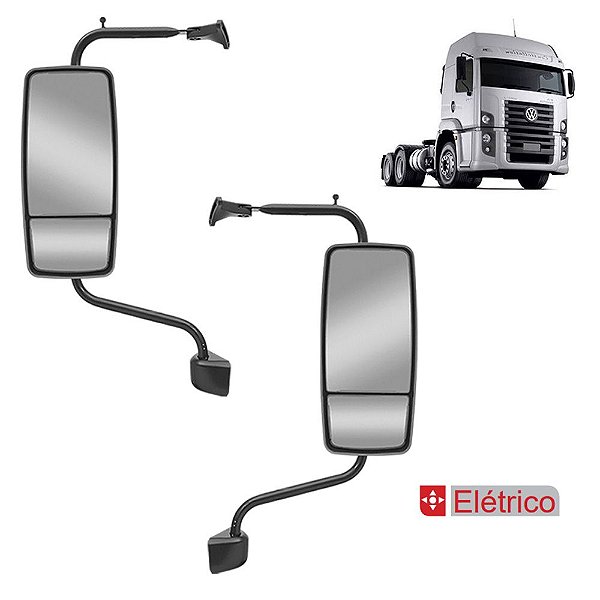 Retrovisor p VW Constellation 25.370 Convexo LD LE Elétrico