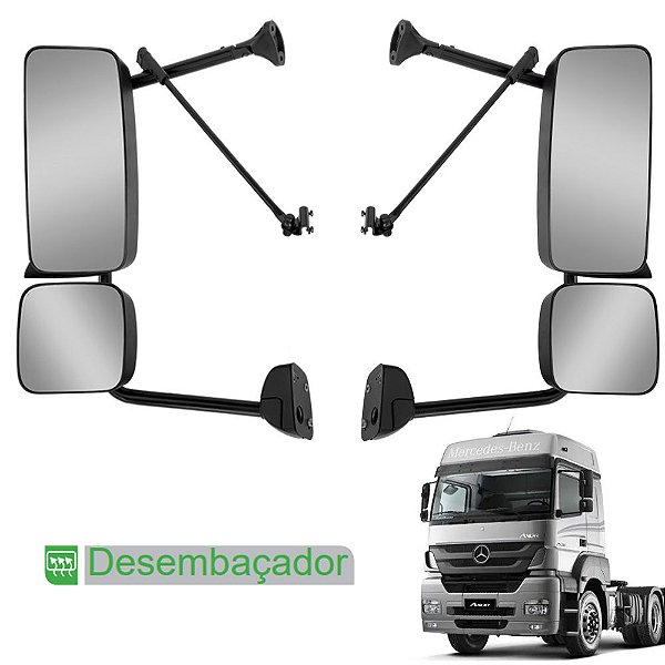 Conjunto Retrovisor c Auxiliar para MB Axor c Desembaçador
