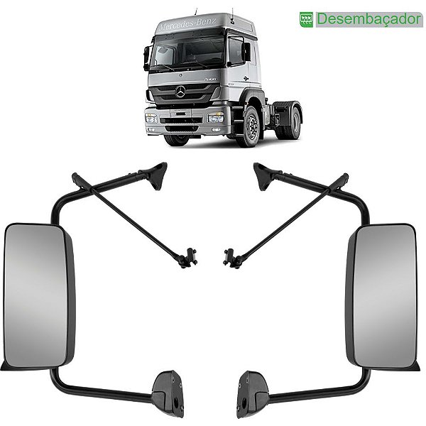 Par Retrovisor para MB Axor Atego 2007 a 2013 c Desembaçador