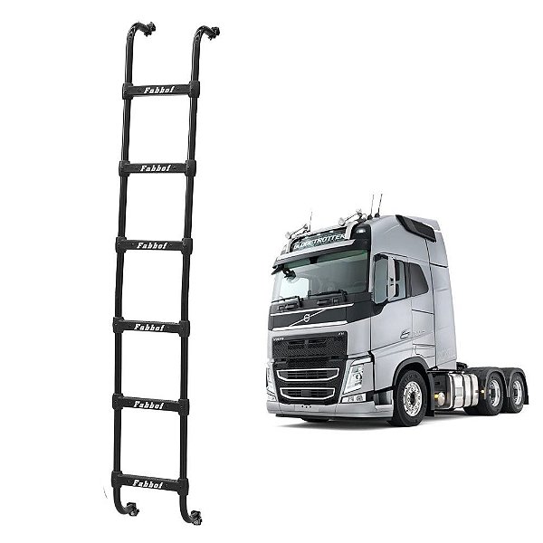 Estribo Traseiro p Volvo FH Globetrotter 2018 2019 6 Degraus