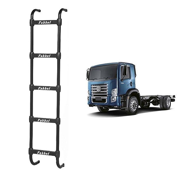 Escada Traseira para Volkswagen Constellation 5 Degrau Preto