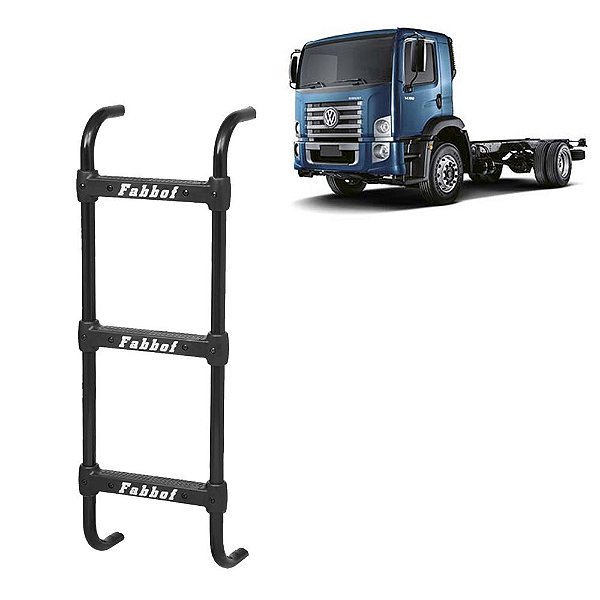 Estribo Traseiro para Volkswagen 3 Degraus Preto 715mm