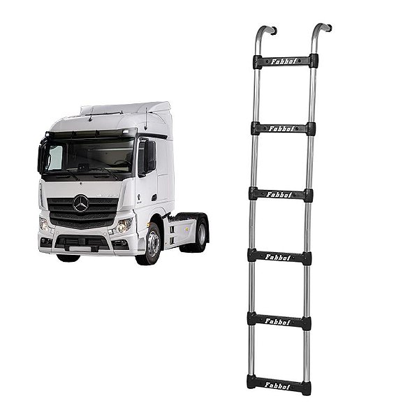 Estribo Traseiro para Mercedes Actros 2021 6 Degraus Cromado