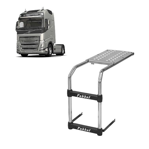 Estribo Plataforma p Tanque 60 Litros Volvo FH 2015 até 2020