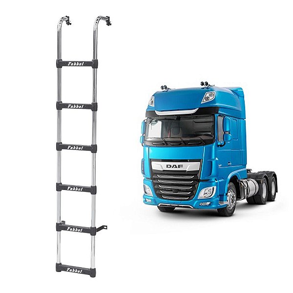 Estribo Traseiro p DAF XF 105 Space Cabine Longa 6 Degraus