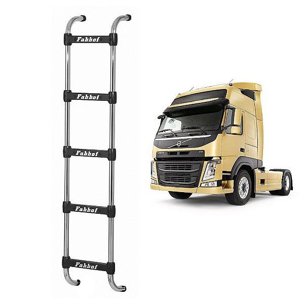 Escada Traseira p Volvo FH/NH 5 Degrau Cabine Baixa até 2014