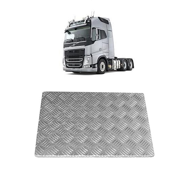 Protetor Caixa de Bateria Volvo FH /FM /NH até 2014 Alumínio