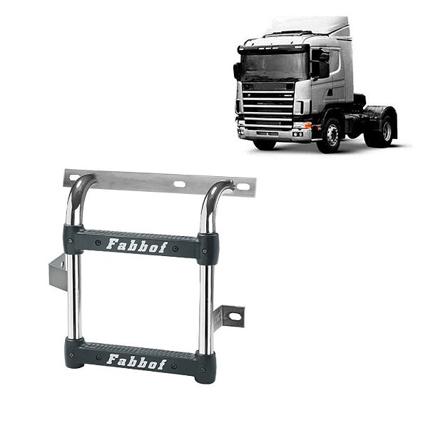 Estribo Plataforma para Scania R124 2002 2003 2004 - Cromado