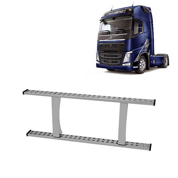 Estribo para Tanque 300 Litros compatível c Volvo FH Cromado