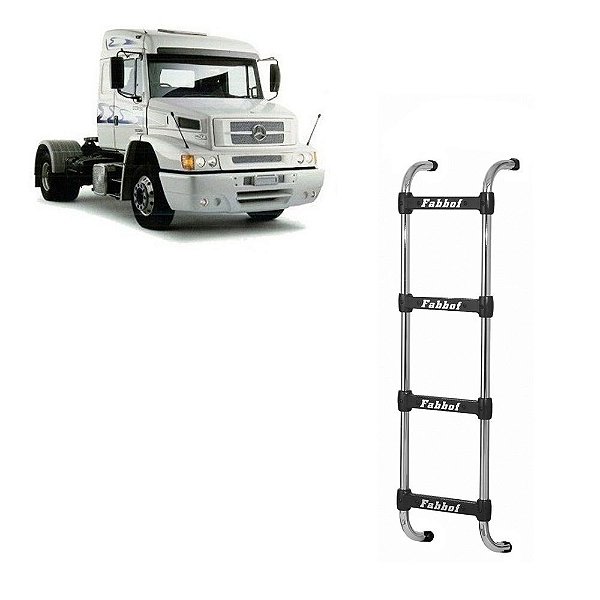 Estribo para Mercedes-Benz Axor 4 Degrau - 1400mm Cromada