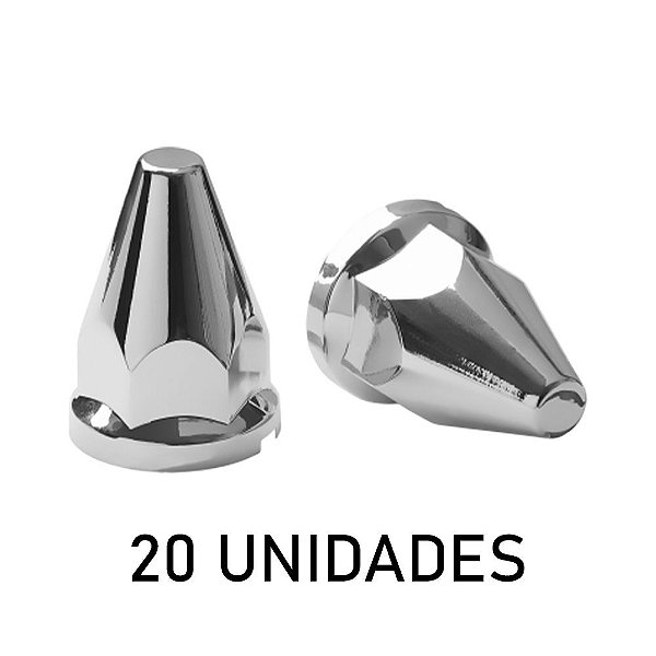 20 Capa de Porca de Roda 32mm - Argentina Cromada