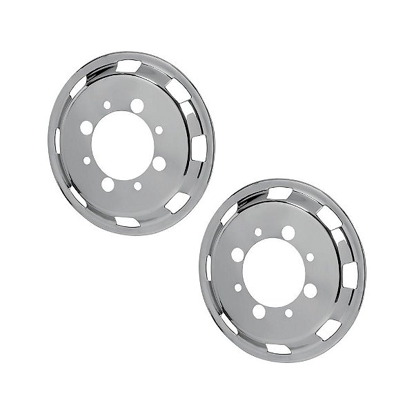 Kit Calota Americana Speed Dianteira Pneu s Câmara Aro 22,5