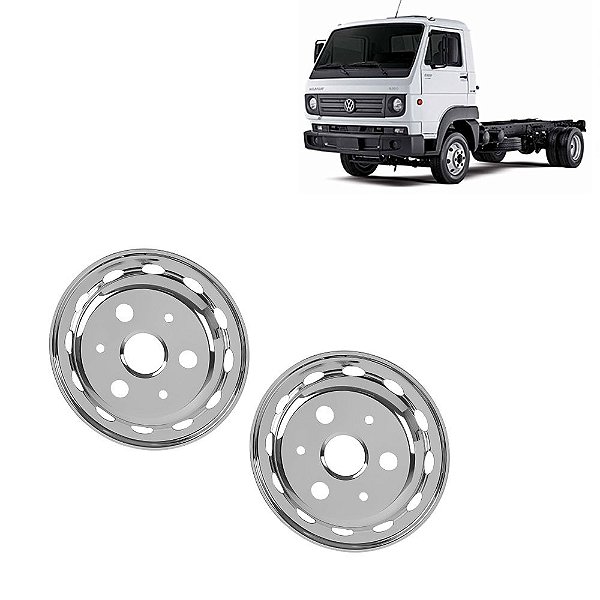Par Calota Americana Dianteira c Friso p Volkswagen Aro 17,5