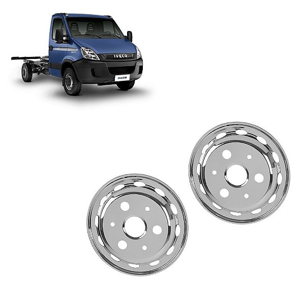 4 Calota Americana Gold Dianteira p Iveco Daily VW Aro 17,5