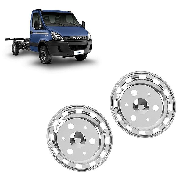 4 Calota Americana Dianteira Aro 17,5 p Iveco Daily c Rodoar
