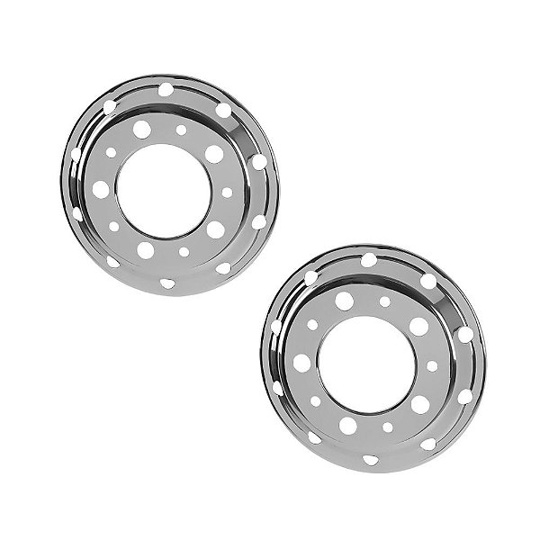 Par Calota Americana Dianteira Pneu s Câmara c Rodoar