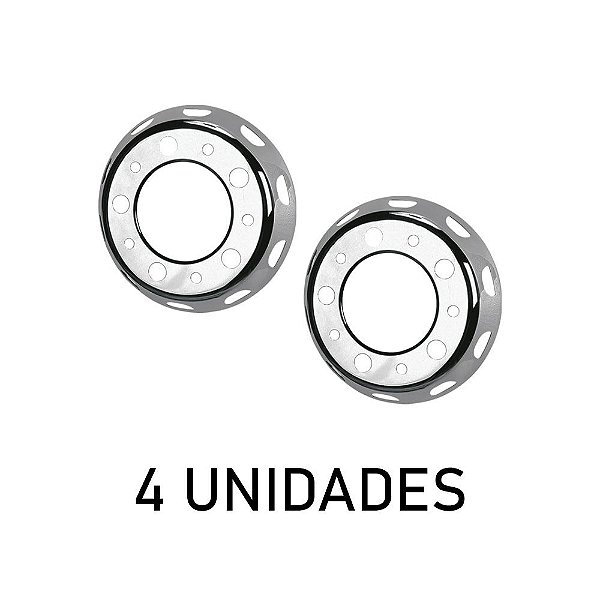Calota Aro 22,5 Americana Dianteira sem Miolo Diâm 21 - 4 Un