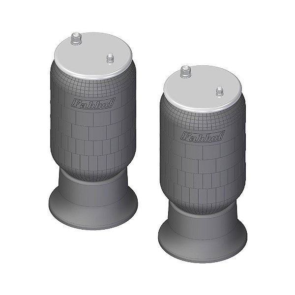 Kit Fole Pneumático Suspensão Eixo com Base Ford Cargo 2 Un