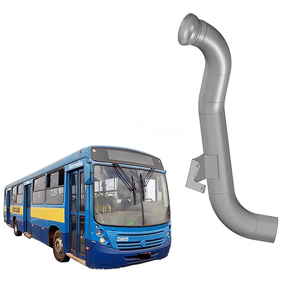 Tubo Saída Motor Ônibus Mb Of 1722/1722m Euro 3