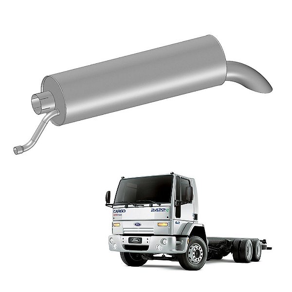 Silencioso Escapamento Ford Cargo 2628e 4c455230db